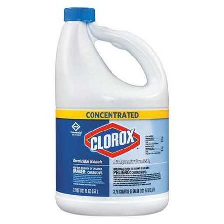 Germicidal Bleach, Regular, Single Case of 3 121oz Bottles