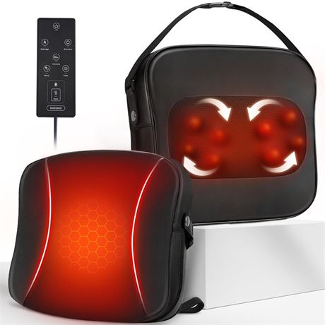 Back Massager with Heat-Shiatsu Massagers for Neck and Shoulder Pain-3D