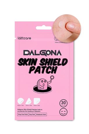 lattcare Dalgona Skin Shield Patches | Dalgona Candy Shaped Hydrocolloid Acne