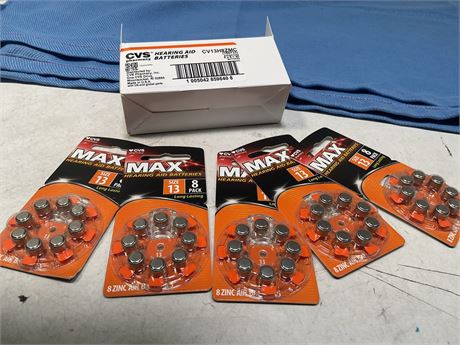 CVS Hearing Aid Batteries Orange Size 13, 8 Count - 5 Pack