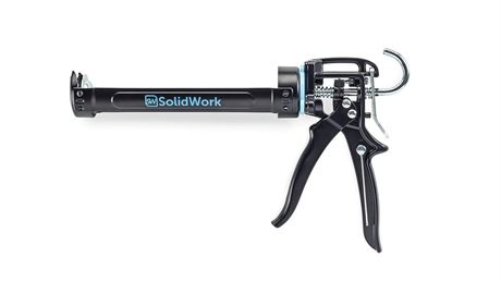 SolidWork Caulk Gun for Professional & Drip-Free Use with Ergonomic Steel