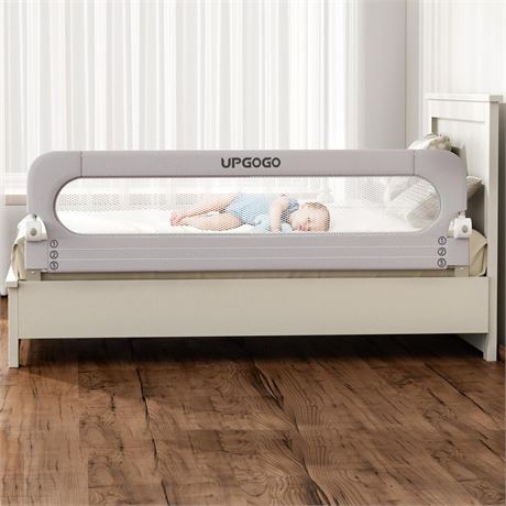 Folding Bed Rail for Toddlers,Baby Bed Rail Guard with Reinforced Anchor Safety
