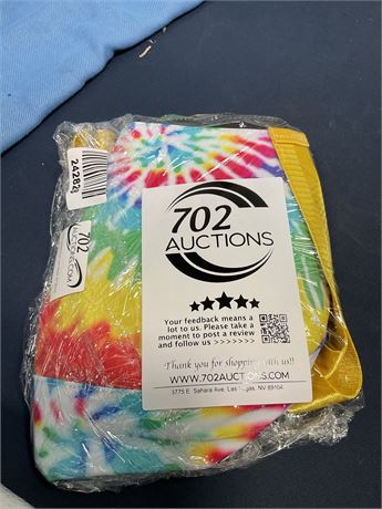 Retro Boho Tie Dye Crossbody Bag for Women Vintage Multicolor Watercolor