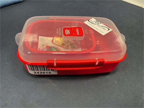 Sistema 1153 Microwave Heat & Eat, Red 2 pk