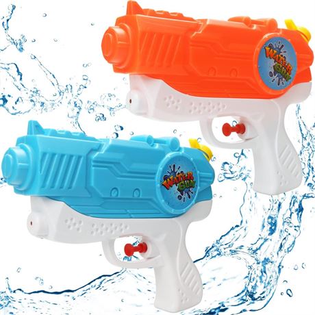 2 Pack Water Guns for Kids Boys Girls,Water Pistol Squirt Guns Outdoor