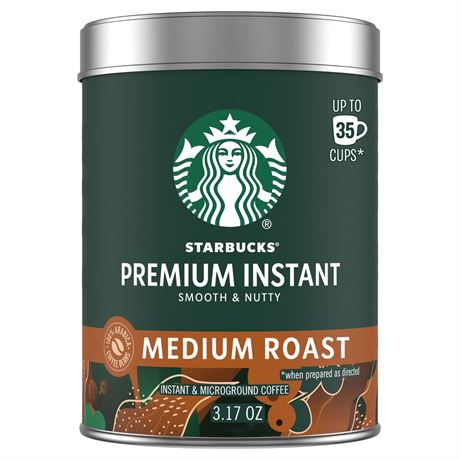 Starbucks at Home Starbucks Premium Instant Coffee, Medium Roast Coffee,