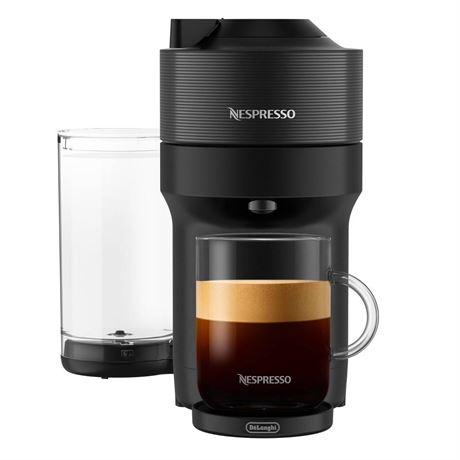 Nespresso Vertuo Pop+ Coffee Maker and Espresso Machine - Liquorice Black -