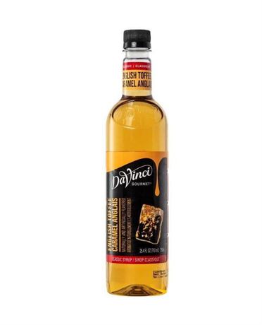 DaVinci Gourmet Classic Syrup, English Toffee, 750ml