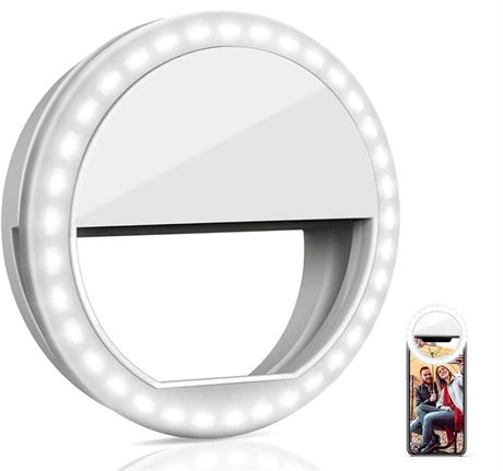 Selfie Ring Light Portable Clip-on Selfie Fill Light with 36 LED for Smart