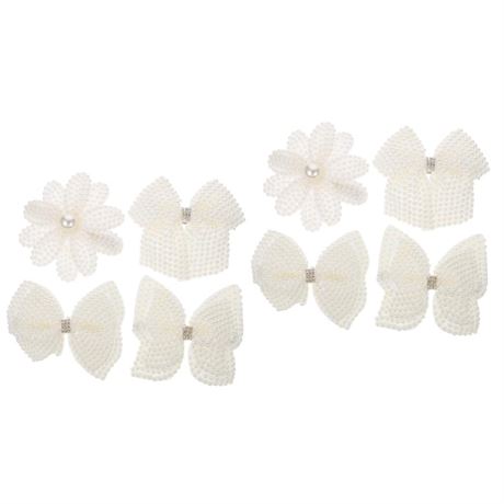 8 Pcs Rhinestone Pearl Hair Clip Hair Barrette Elegant Hair Clips Bridal Hair