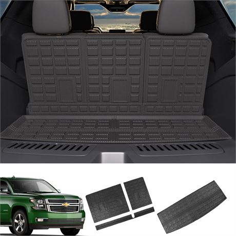 Xipoo Cargo Liner Compatible with 2022-2023 Chevy Tahoe GMC Yukon Backrest Mat