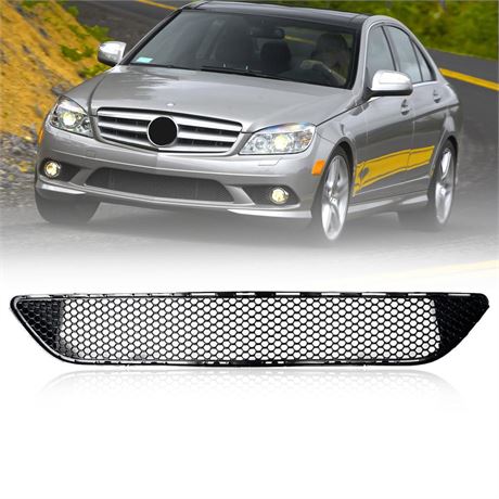 Front Bumper Grille Compatible For Mercedes Benz W204 C Class Front Grill C230