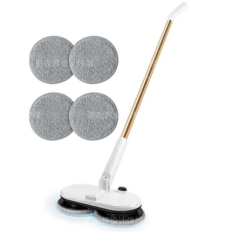 Electric Mop - Cordless Electric Spin Mop for Floor Cleaning, Portable&