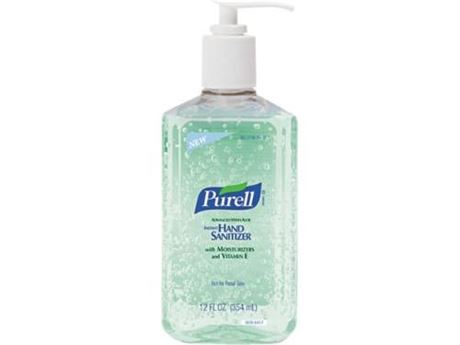 PURELL Advanced Instant Hand Sanitizer W/Aloe  12Oz Pump Bottle/ 2 bottles