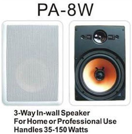 OFFSITE New Premier Acoustic  Titanium 3-way in wall speaker PA-8 W