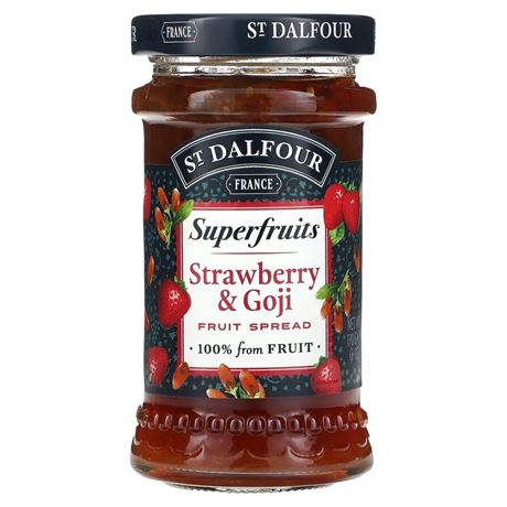 St. Dalfour St Dalfour, Fruit Spread Superfruit Strawberry Goji, 6 Ounce