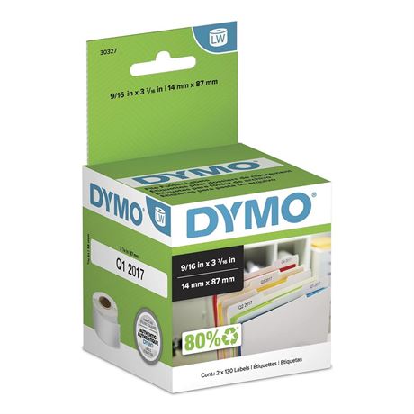 DYMO Authentic LW 1-Up File Folder Labels, DYMO Labels for LabelWriter Label