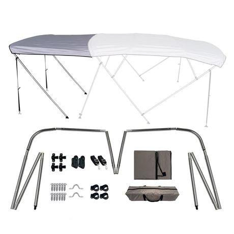 2,3,4 Bow Bimini Top and T-top Sun Shade Kit Fit 54-103 inch Width Bimini Top