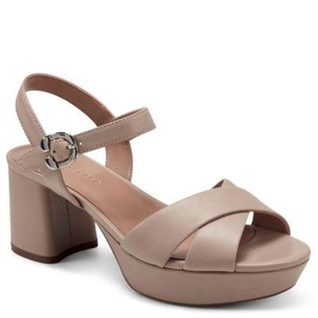 Aerosoles Cosmos Women S Leather Platform Sandals Color: Nude Leather Size: 11