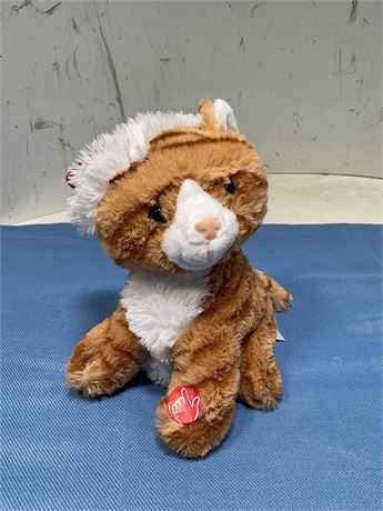 Plush Silly Wild Cat Kitten Spinning Flopping to Christmas Songs