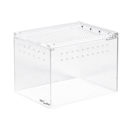 REPTI ZOO Magnetic Acrylic Case, 8x6x6 Inch Tall Long Enclosure Reptile