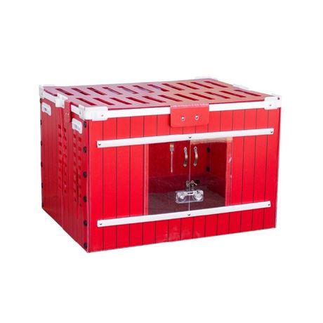 RentACoop Little Red Barn Chick Brooder (2025 Version) with Jute Brooder Line