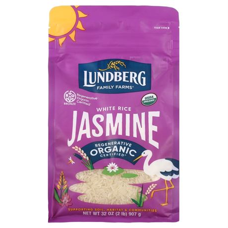 Lundberg Family Farms Lundberg Organic Jasmine Rice - Regenerative Organic