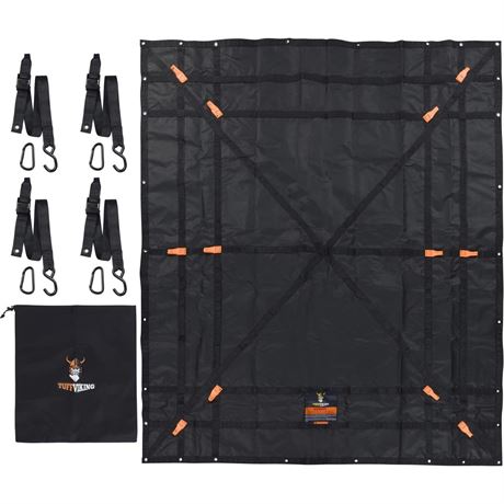 Tuff Viking Cargo Nets Waterproof Heavy Duty Truck Bed Cargo Net (6.75' x 8')