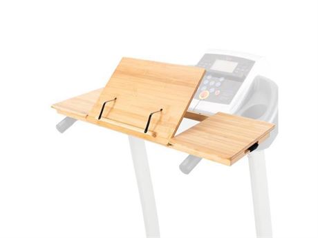 VIVO Universal Bamboo Tilting Treadmill Desk for Laptops  Tablets  and More