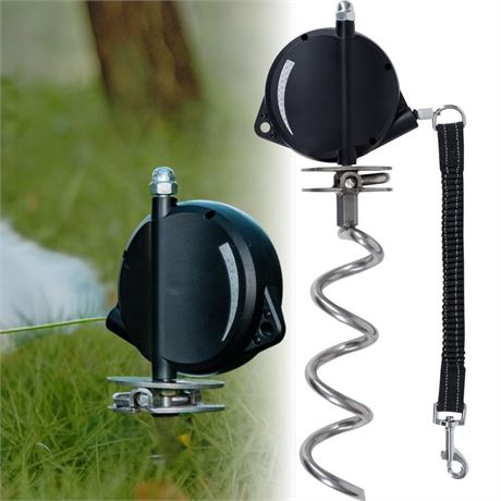 Heavy-Duty Retractable Dog Tie Out Cable: The Ultimate Dog Line for Outside –