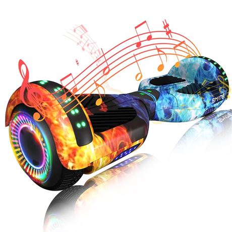 SIMATE Hoverboard, Bluetooth All Terrain Hover Boards with LED Lights and APP