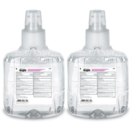 Pack of 2 GOJO Antibacterial Foam Handwash, Plum Fragrance, 1200 mL Foam Hand