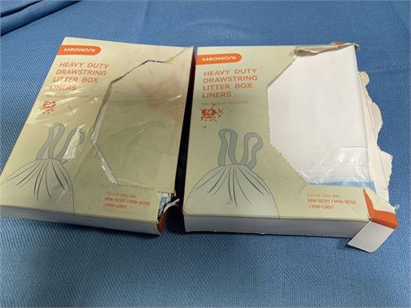 Cat Litter Box Liners, Drawstring Cat Litter Receptacles Bags for 1 Automatic