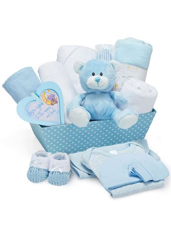 Baby Box Shop Boy - 14 pcs New Baby Essentials for Newborn Gifts - Newborn Baby