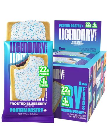 Legendary Foods 22g Protein Pastry 0g Added Sugar, Low Carb, Gluten Conscious,