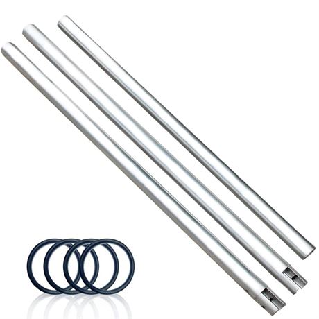 118"/3m Stainless Metal Tube Crossbar for Studio Backdrop Wall Mount System -