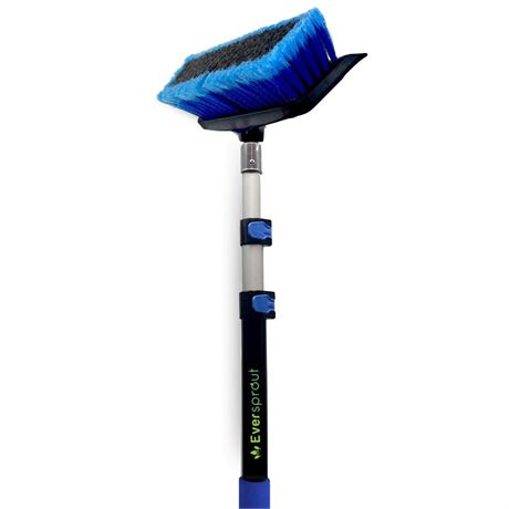 EVERSPROUT 5-to-12 Ft Car Brush with Rubber Bumper, Lightweight Extension Pole