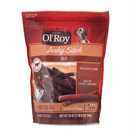Ol'Roy Ol' Roy Jerky Sticks, Beef, 25 oz