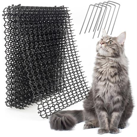 Ley's 16 Pack Scat Mat for Cats, 16 X 13 in Digging Deterrent for Dogs, Cat