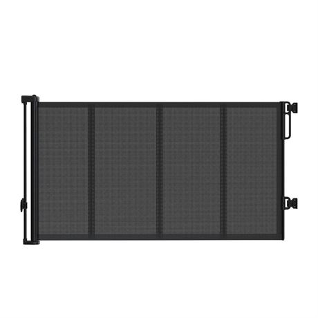 Upgraded 120 inch Retractable Baby Gates Extra Wide with Reinforced Strip