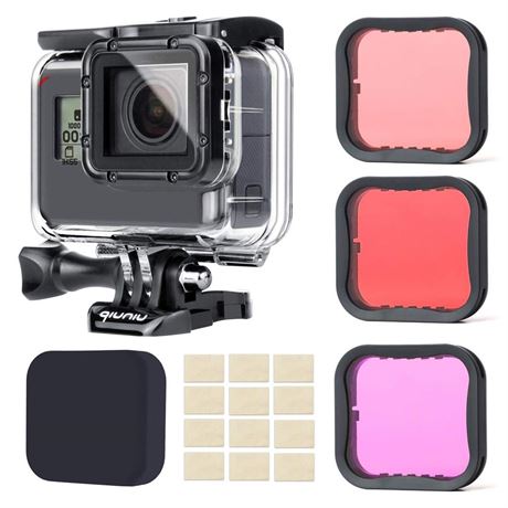 Waterproof housing case for GroPro Hero 5 6 7 Black Action Camera with