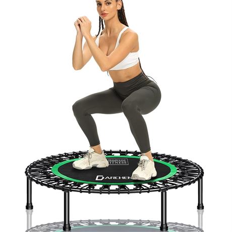 DARCHEN 450 lbs Mini Trampoline for Adults, Indoor Small Rebounder Exercise