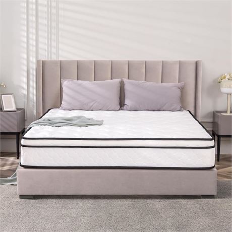 Twin Mattress, 10 inch Twin Mattress in A Box, Hybrid Bonnell Coil Twin Size