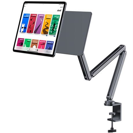 Magnetic iPad Pro 12.9 Stand, Foldable Arm Tablet Holder for Working,