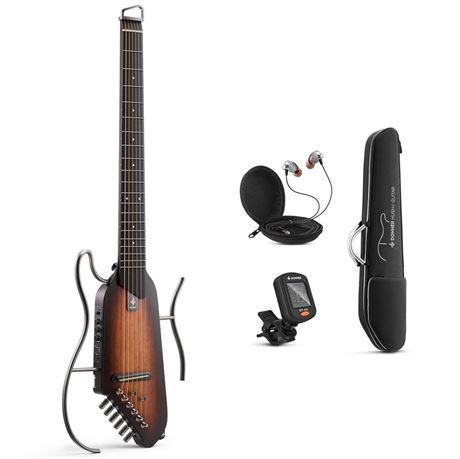 Donner HUSH-I Guitar For Travel - Portable Ultra-Light and Quiet Performance