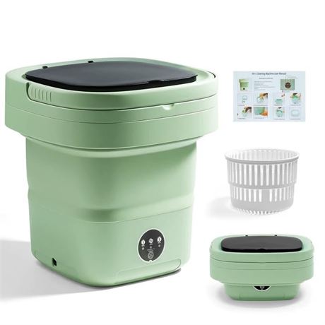 Portable Washing Machine, Mini Washer, 16L Upgraded with Spin Basket, Foldable