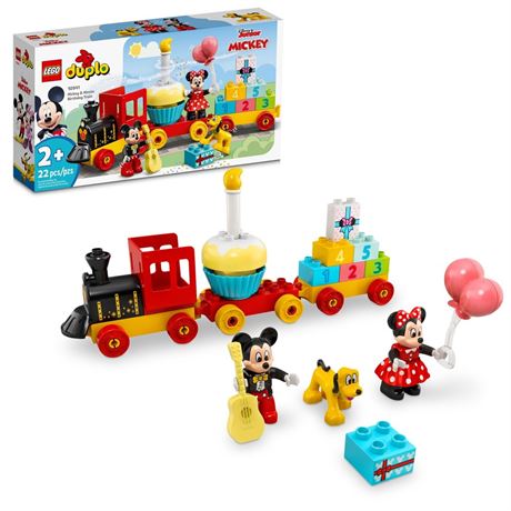LEGO DUPLO Disney Mickey & Minnie Mouse Birthday Train Toy - Building Blocks