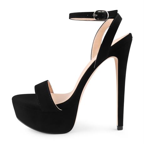 MERUMOTE Women's Platform Heels Sky High Heel Sandals Party Bridal Evening
