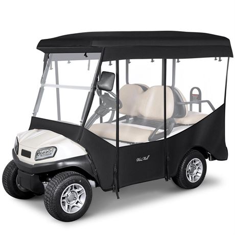 Golf Cart Enclosure 4 Passenger for Club Car Tempo Onward Extended Roof 88"