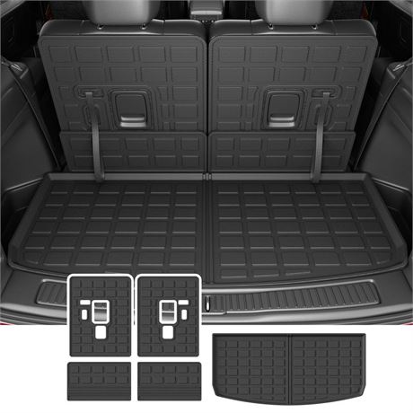 Cargo Mat Compatible with 2021-2024 Jeep Grand Cherokee L&Overland Backrest Mat